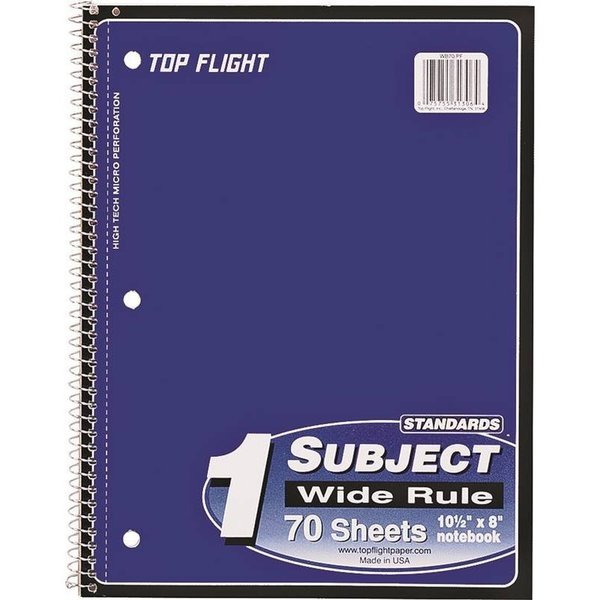 Top Flight Notebook Wirebound Wr 70Ct 4510816